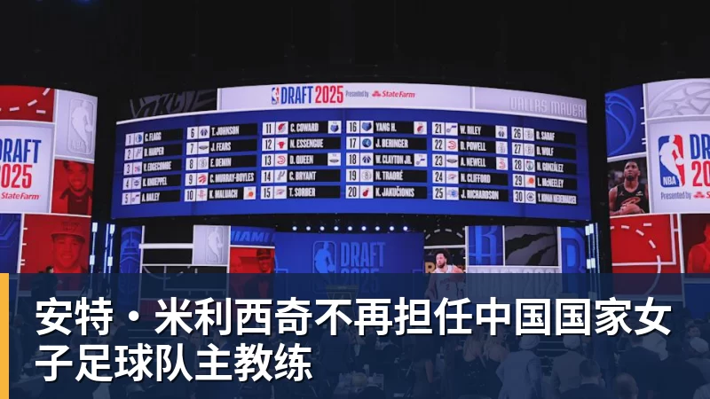 安特·米利西奇不再担任中国国家女子足球队主教练